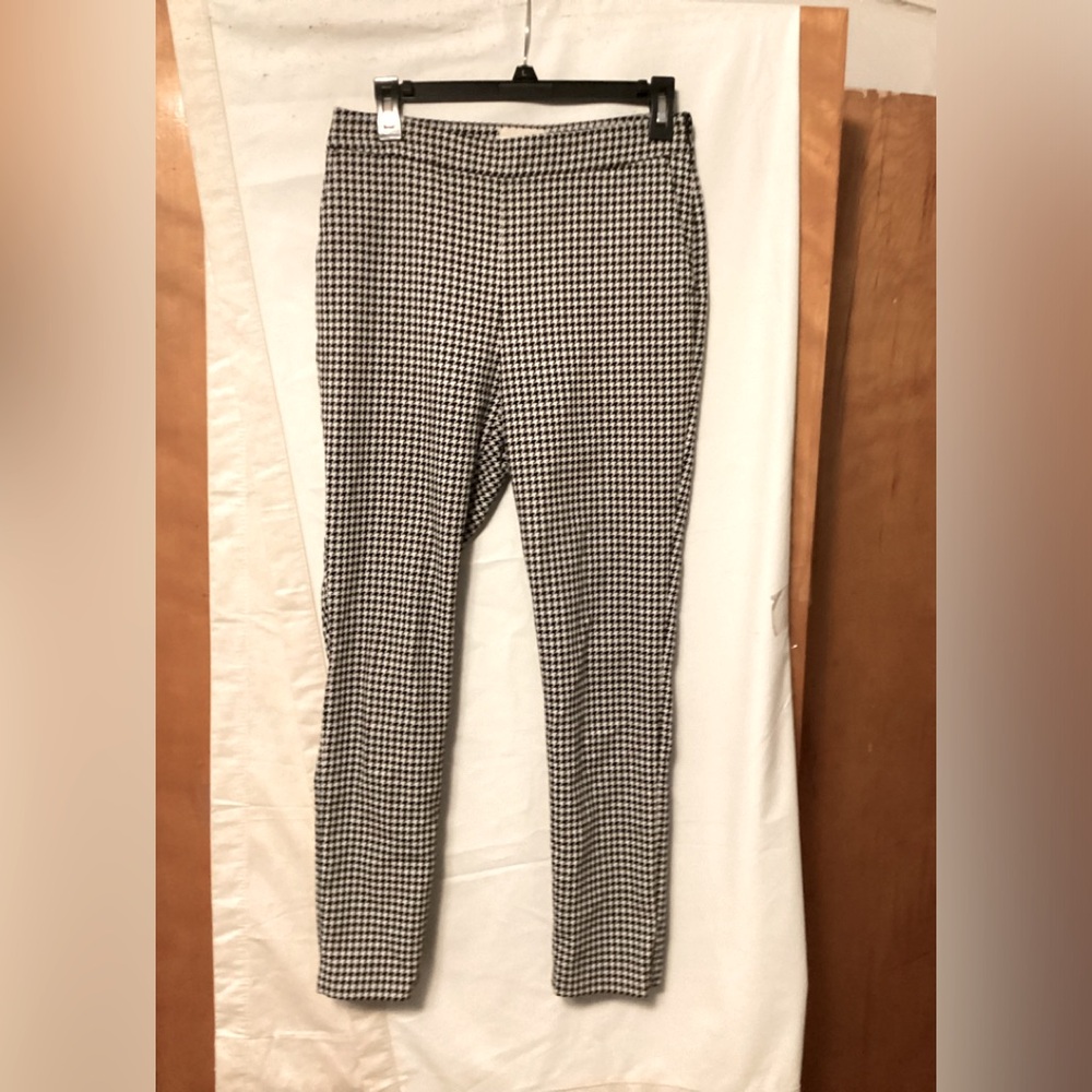 SEZANE HOUNDSTOOTH SLIM PANTS EURO SZ 38